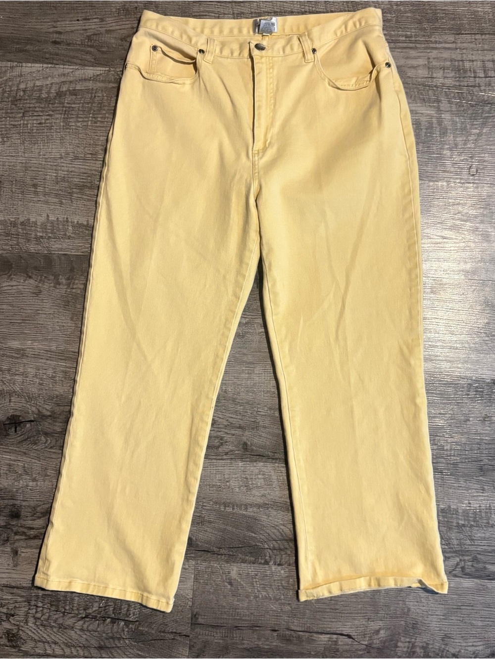 Chico’s Jeans Women’s 2 U.S. 12 Yellow